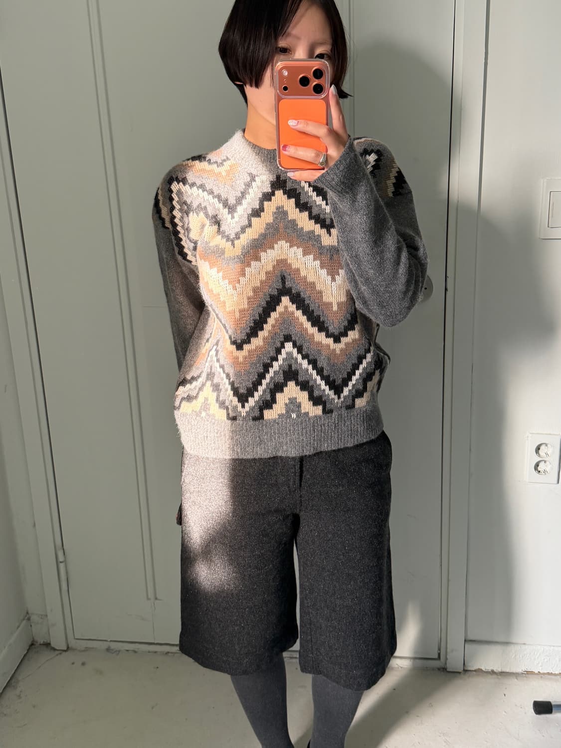 일본빈티지 울90% 포멀 하프팬츠 상품이미지3