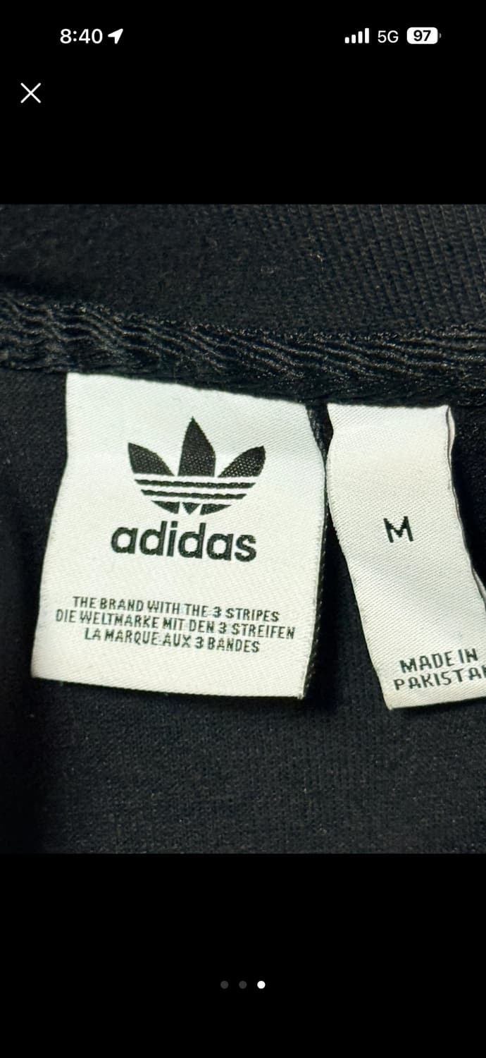 아디다스 하프집업 맨투맨 블랙 M 상품이미지3