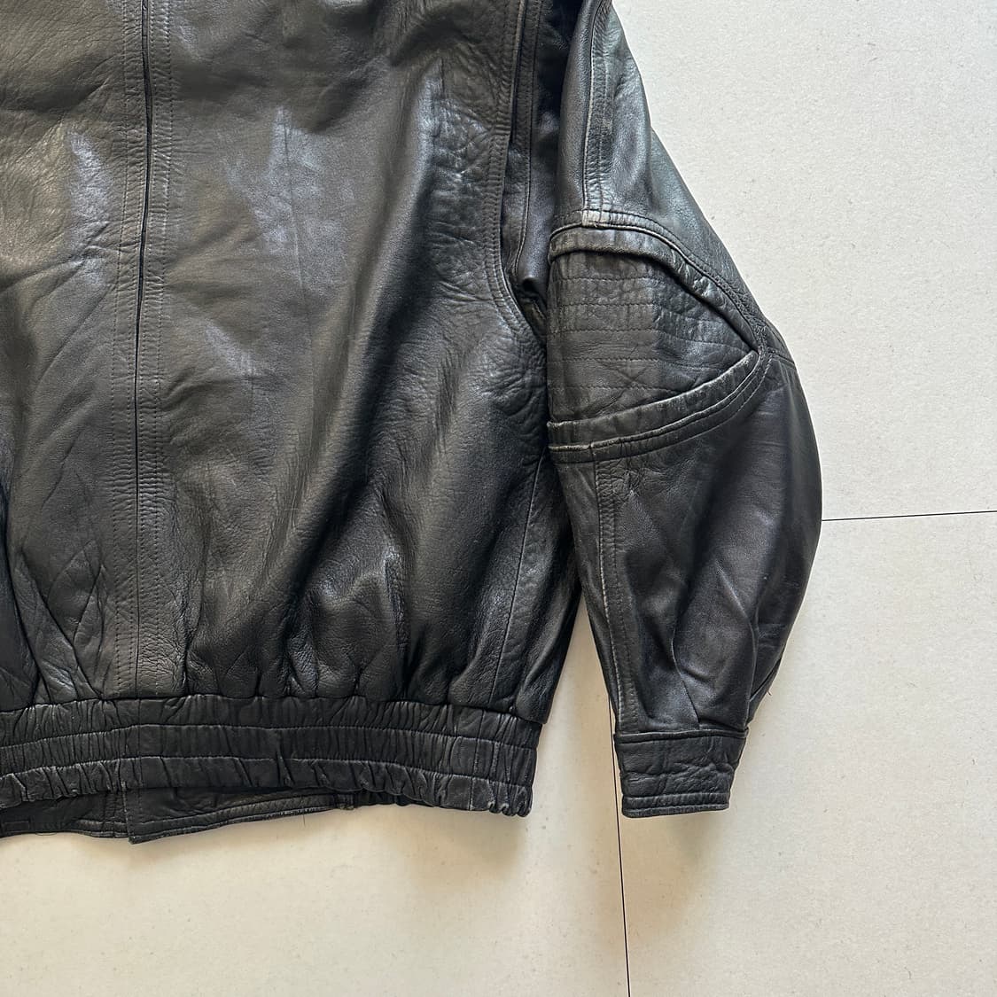 90s 이태리생산 G.A.P 빈티지 토글 레더 자켓 XL 상품이미지9