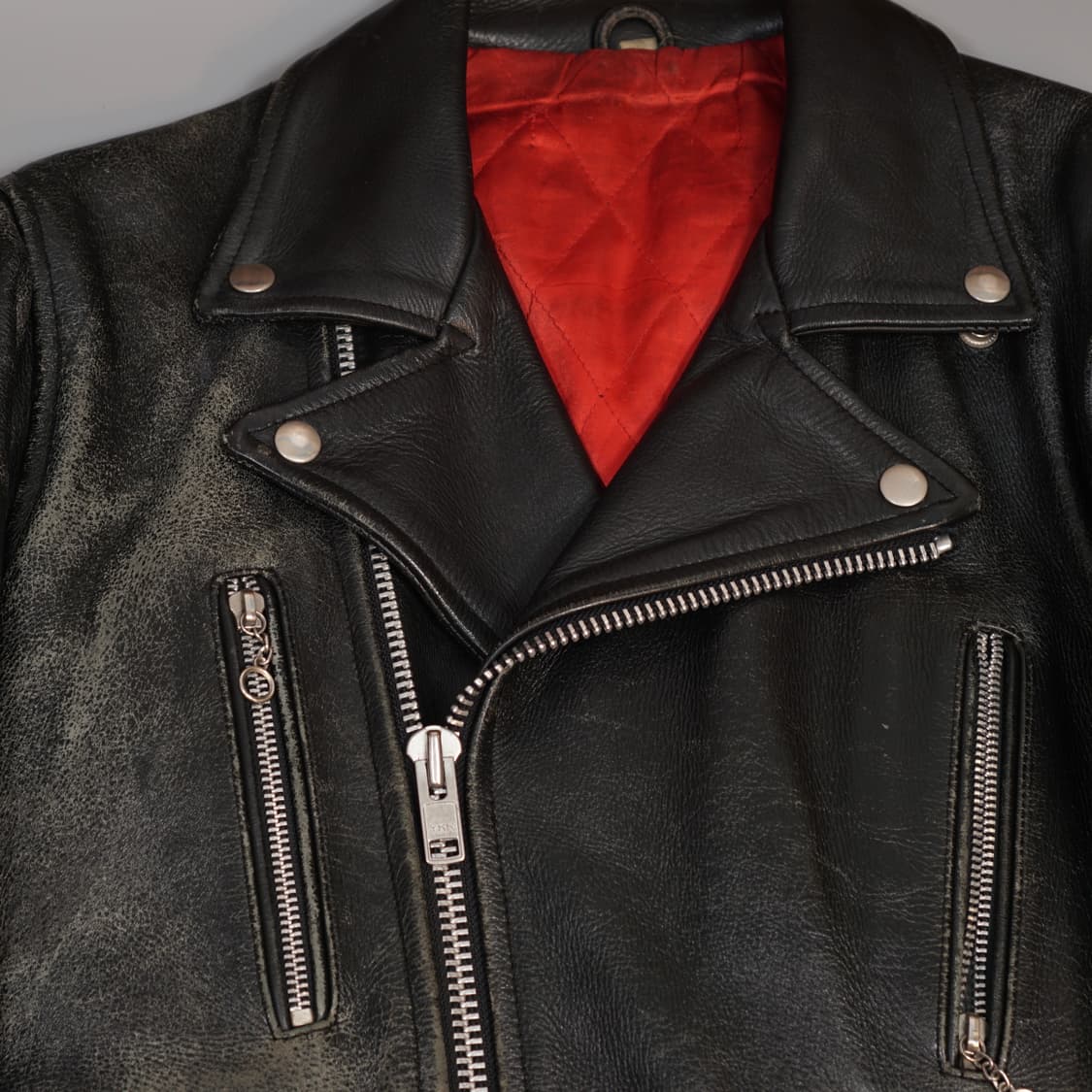 빈티지 더블 라이더 레더자켓 상품이미지5