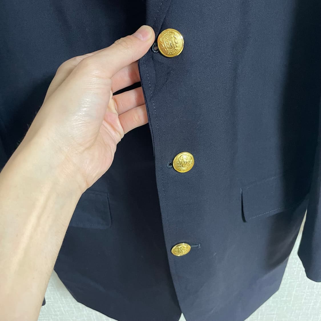 제이프레스 금장 블레이저 자켓 / 네이비, M 상품이미지5