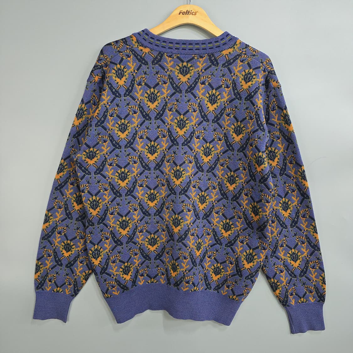 레이크랜드(Lakeland) 울 패턴 브이넥 니트 L 상품이미지5