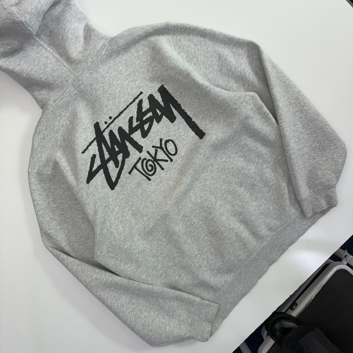 Stussy 스투시 tokyo 멜란지그레이 후드티 상품이미지4
