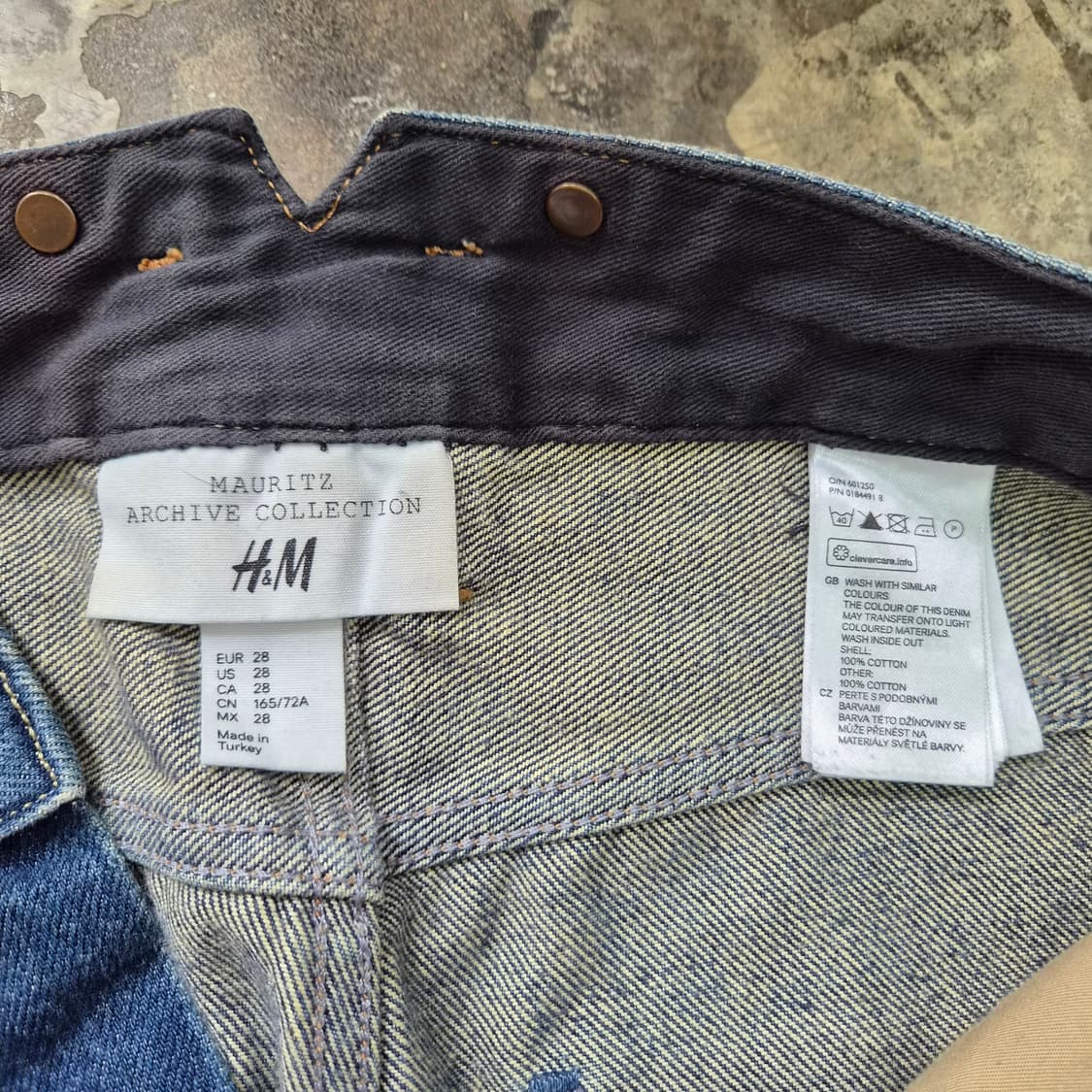 28) H&M 마우리츠 아카이브 컬렉션 라인 청바지 데님팬츠 워크웨어 상품이미지5