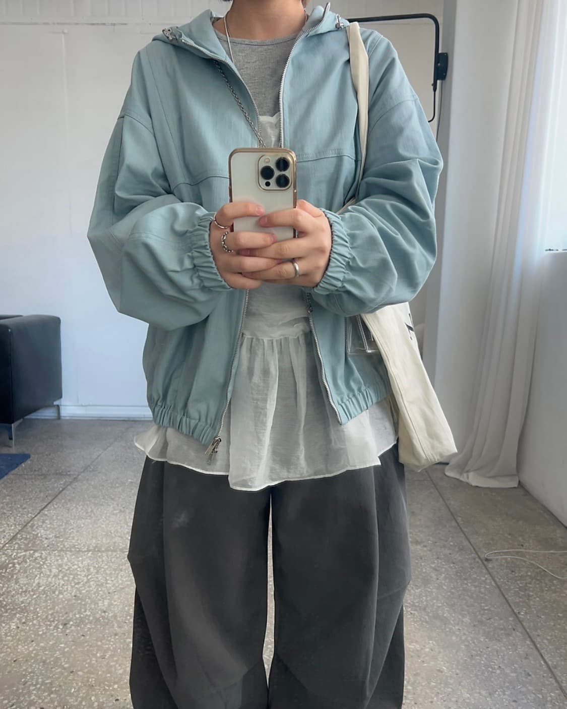 nohs 자켓 (skyblue) 후드집업 상품이미지5