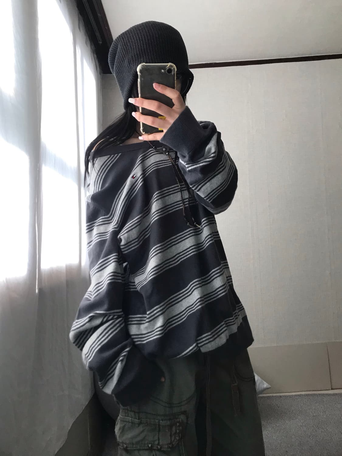 타미힐피거 스트라이프 루즈핏 니트 상품이미지5