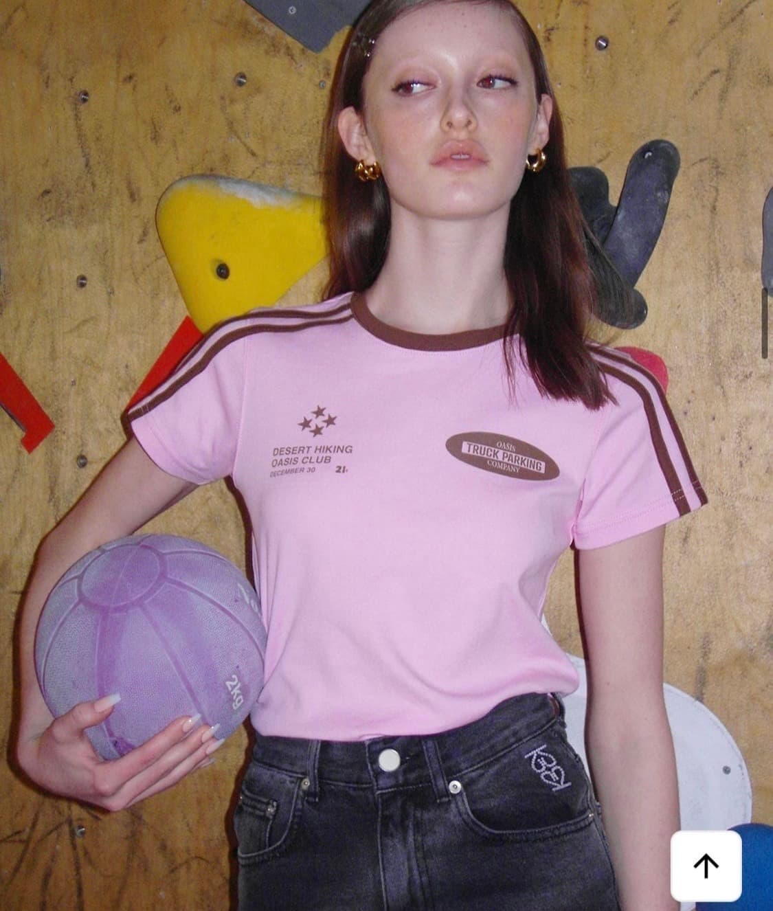 Kijun Oasis Football T-shirt Pink 상품이미지2