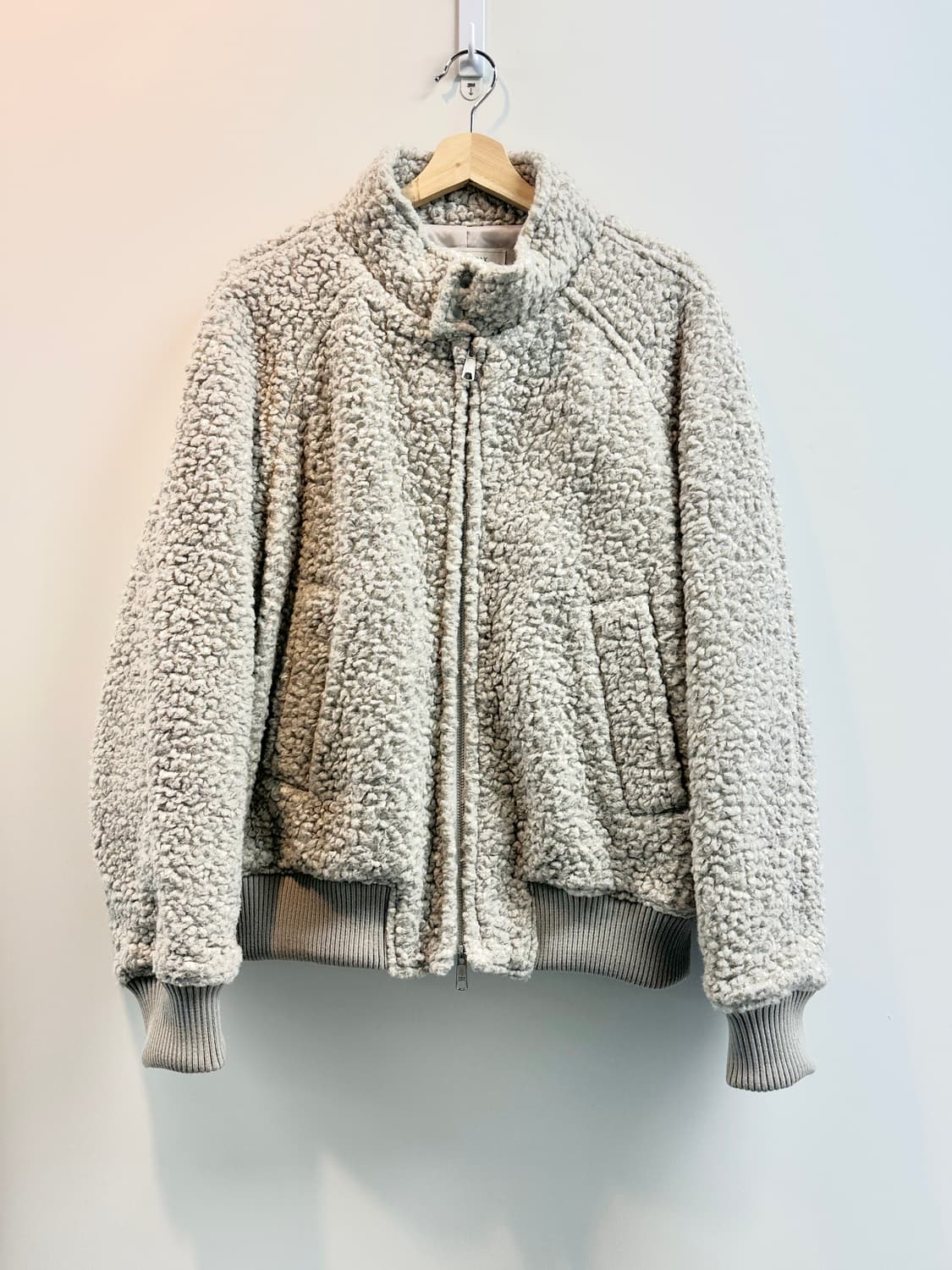 AFTER PRAY 애프터프레이 한정판 부클 자켓 M (크림베이지/민트급 상품이미지1