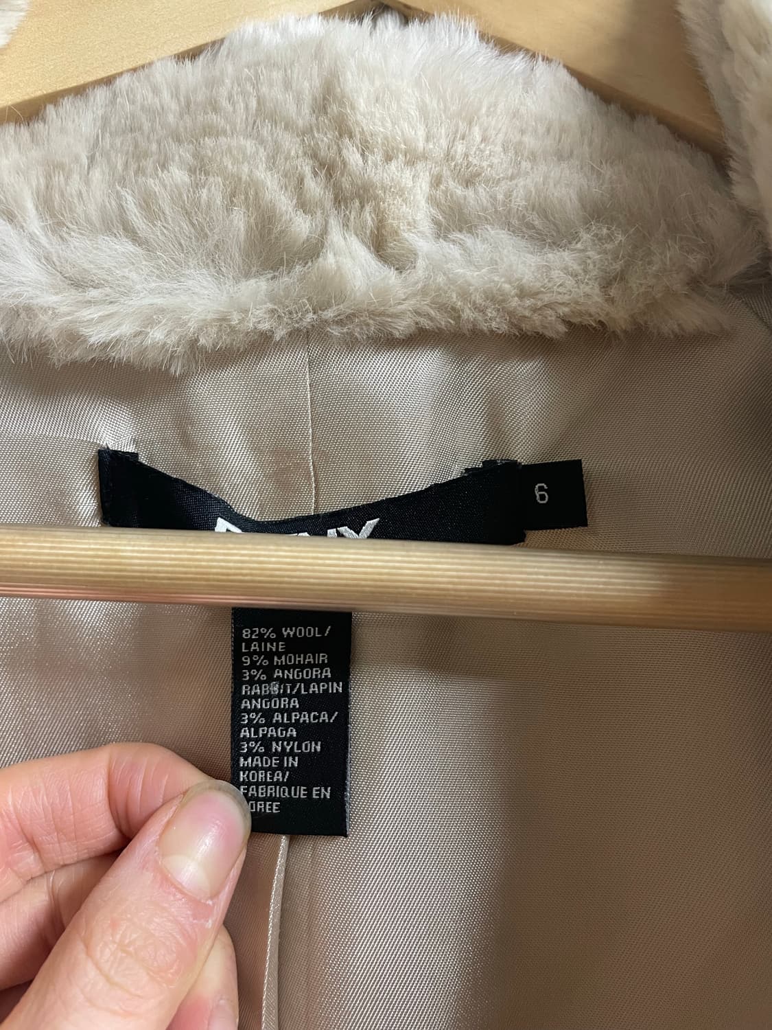 DKNY 정품 울/앙고라/알파카 혼방 롱코트 상품이미지7