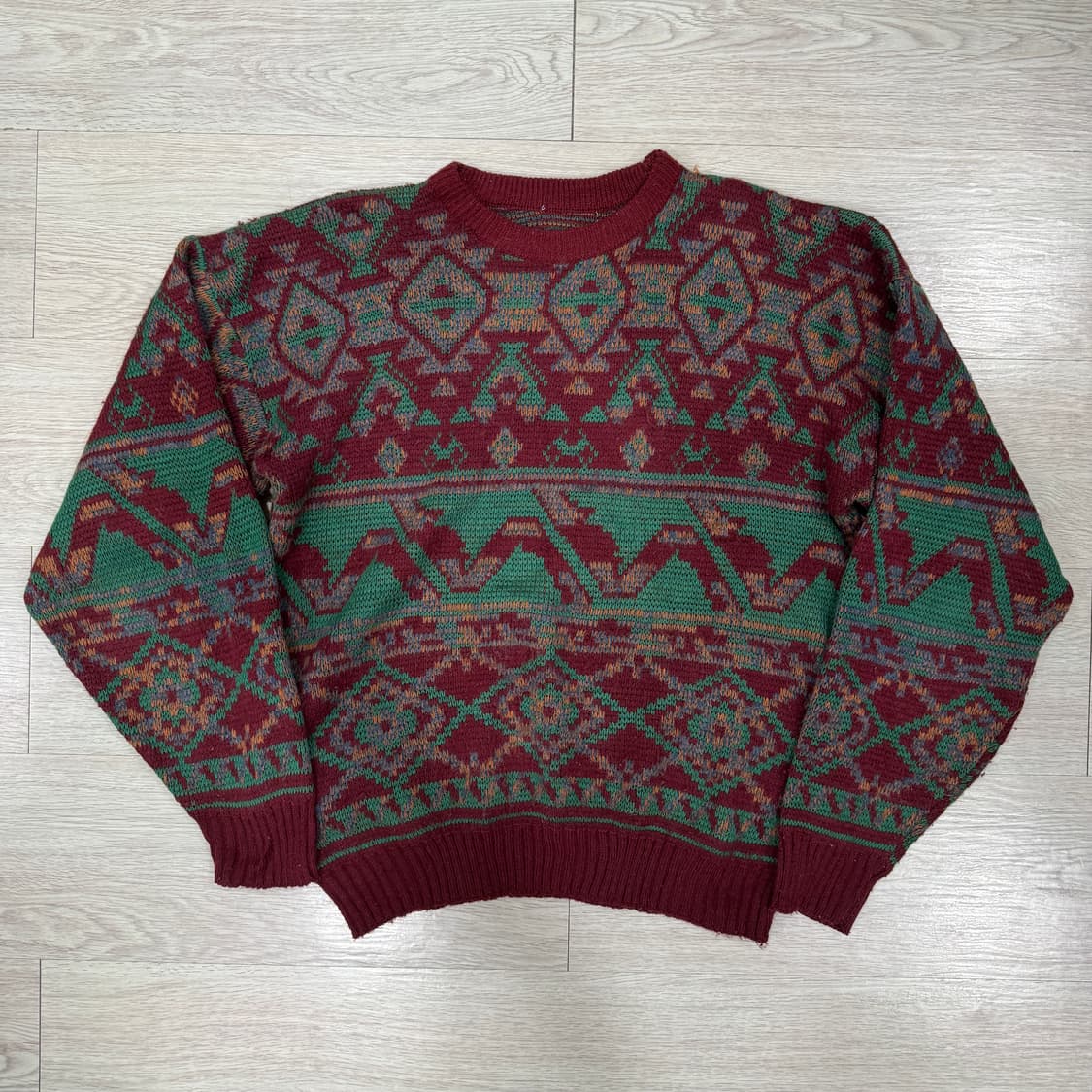 vintage 빈티지 패턴 니트 스웨터 상품이미지1