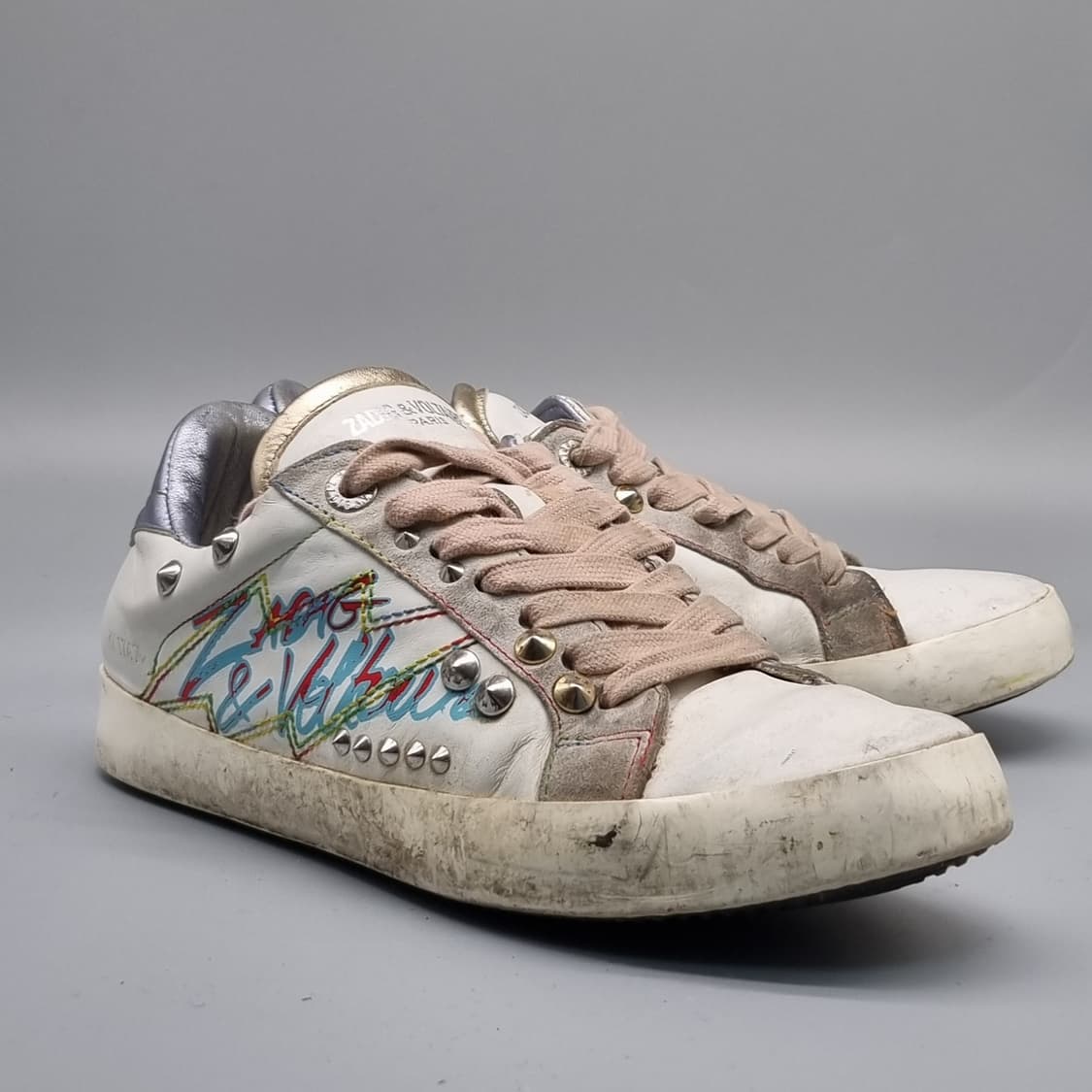 쟈딕앤볼테르 레더 여성스니커즈 39 250 상품이미지1