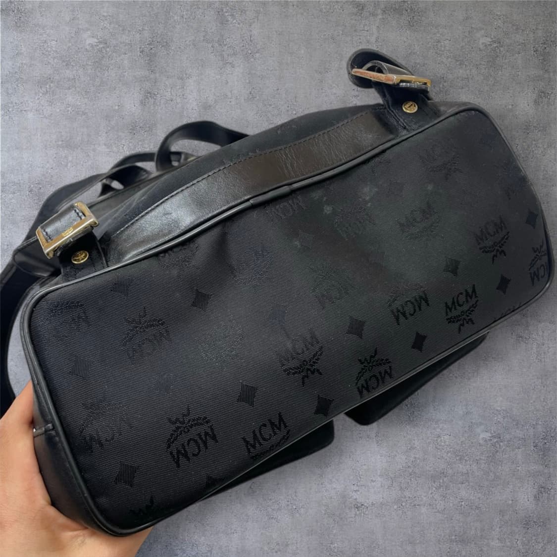 엠씨엠 Mcm 블랙 모노그램 포켓 백팩 상품이미지6