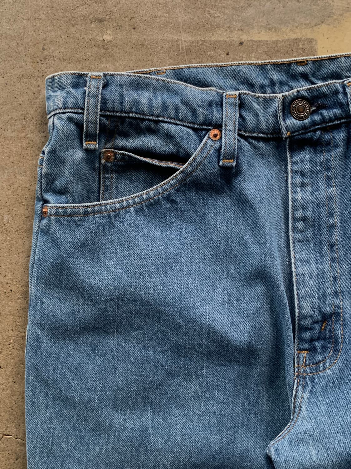 80s 리바이스 517 오렌지탭 데님팬츠 34X32 상품이미지4