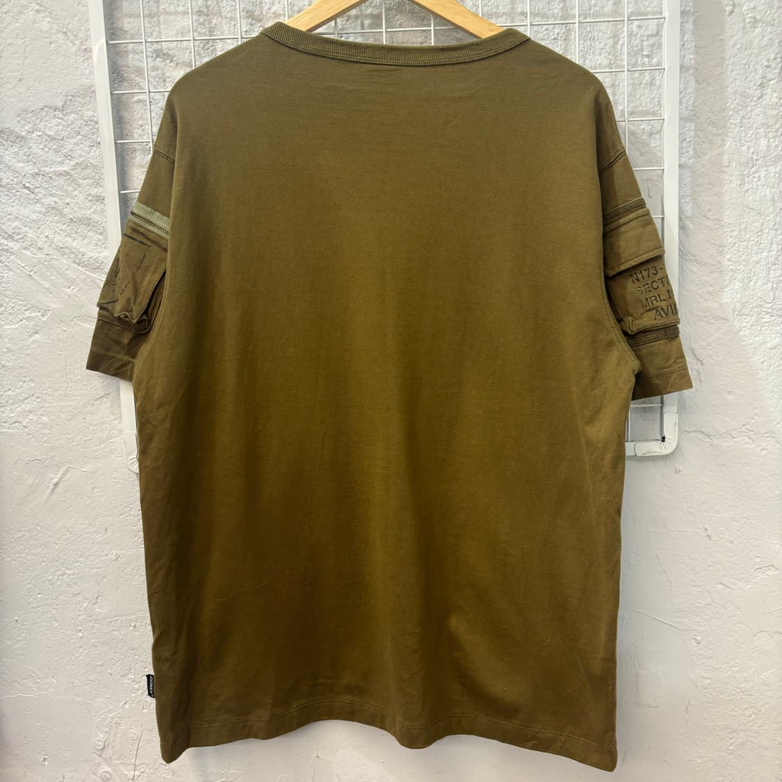 아비렉스 카키 반팔 티셔츠 2XL 상품이미지2