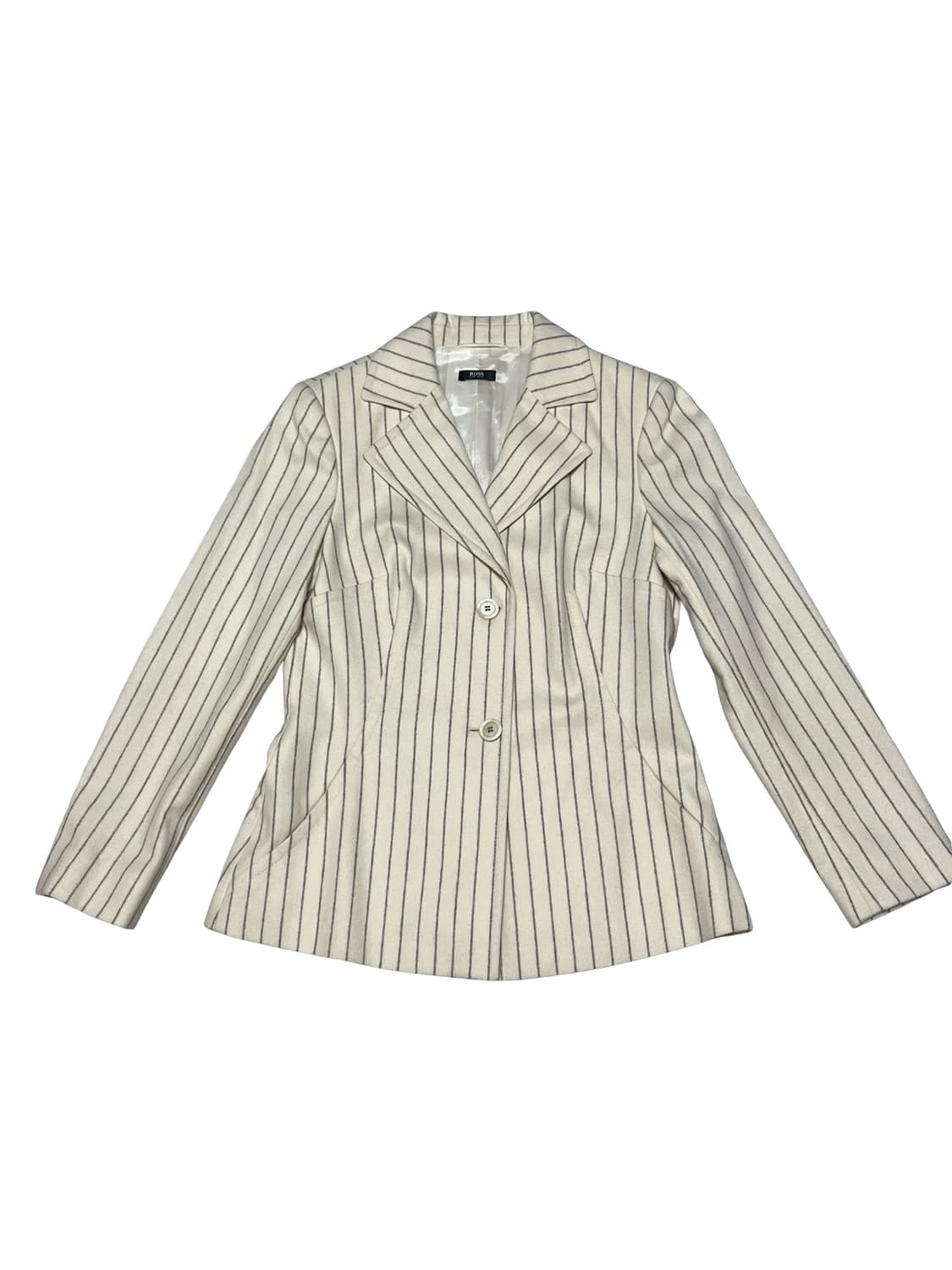 HUGO BOSS 여성 울 스트라이프 자켓 상품이미지1