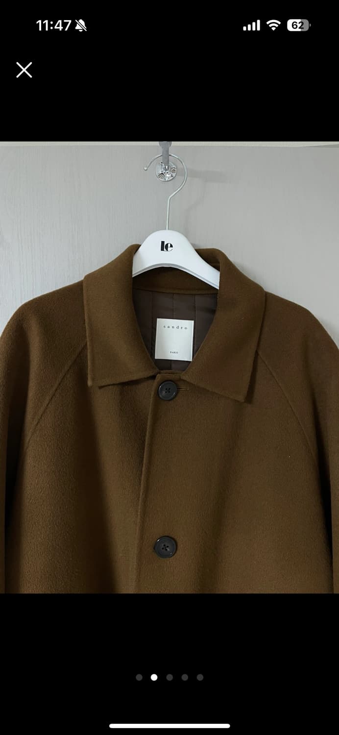 Sandro man 산드로 남자 브라운 코트 상품이미지2
