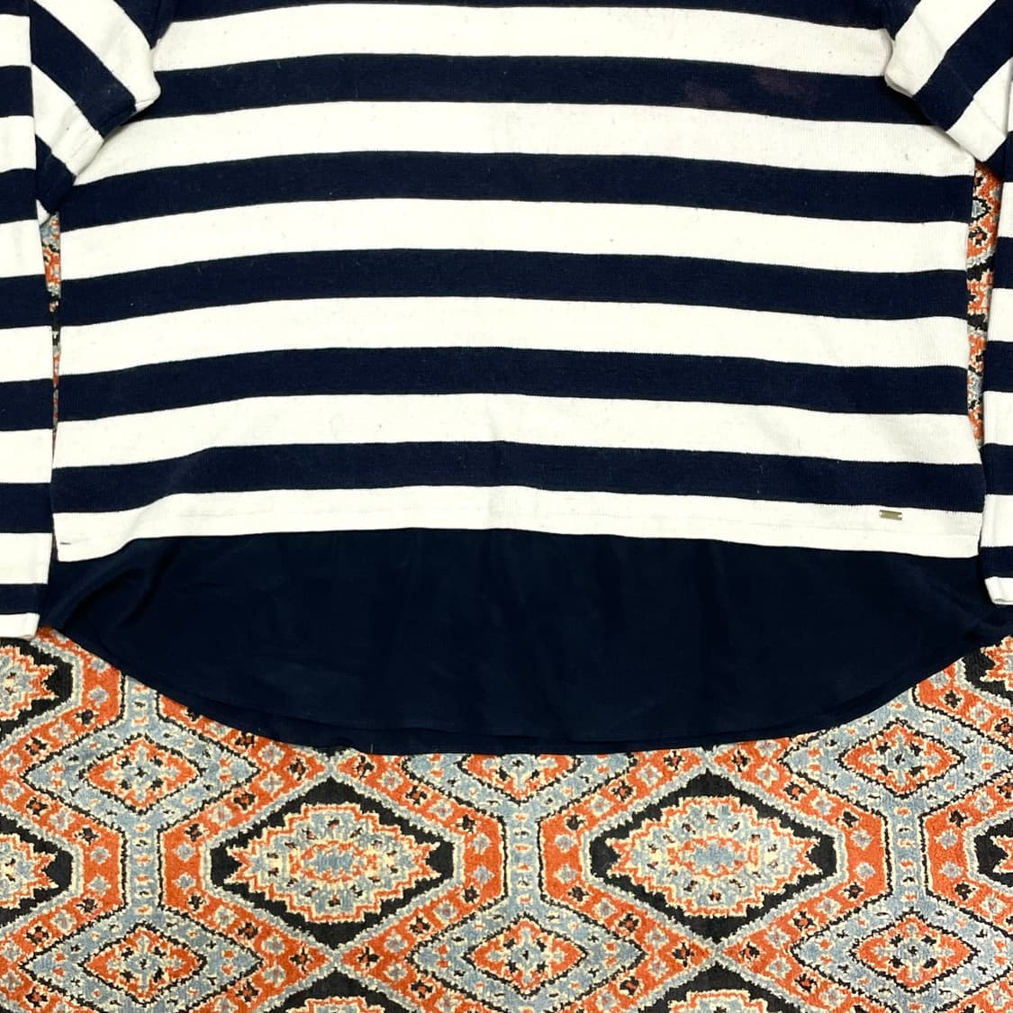 타미힐피거 네이비 단가라 니트 여성2XL 상품이미지3