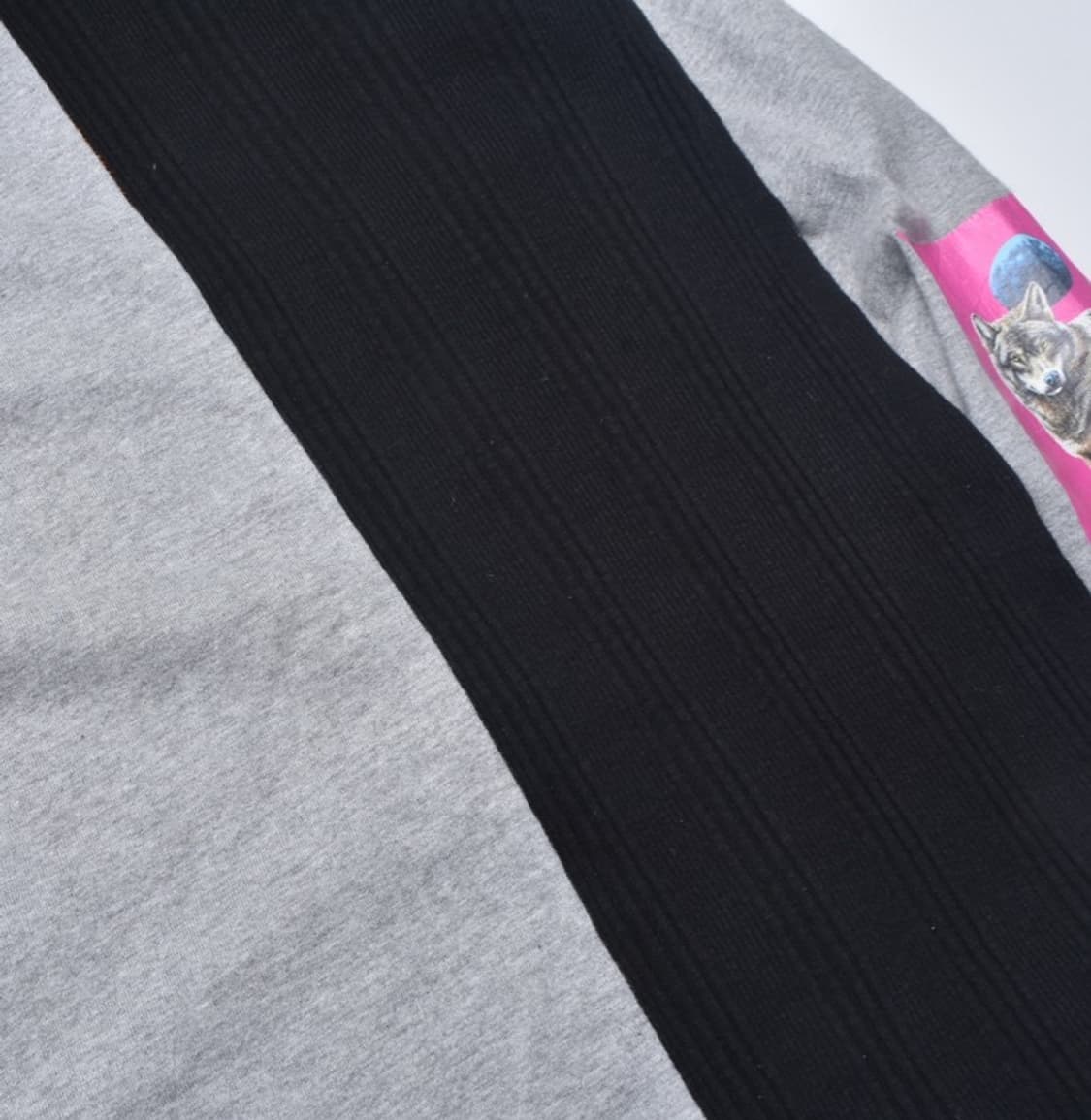 지에다 배색 프린팅 패치 긴팔 롱슬리브 티셔츠 L/S M25042110 상품이미지6