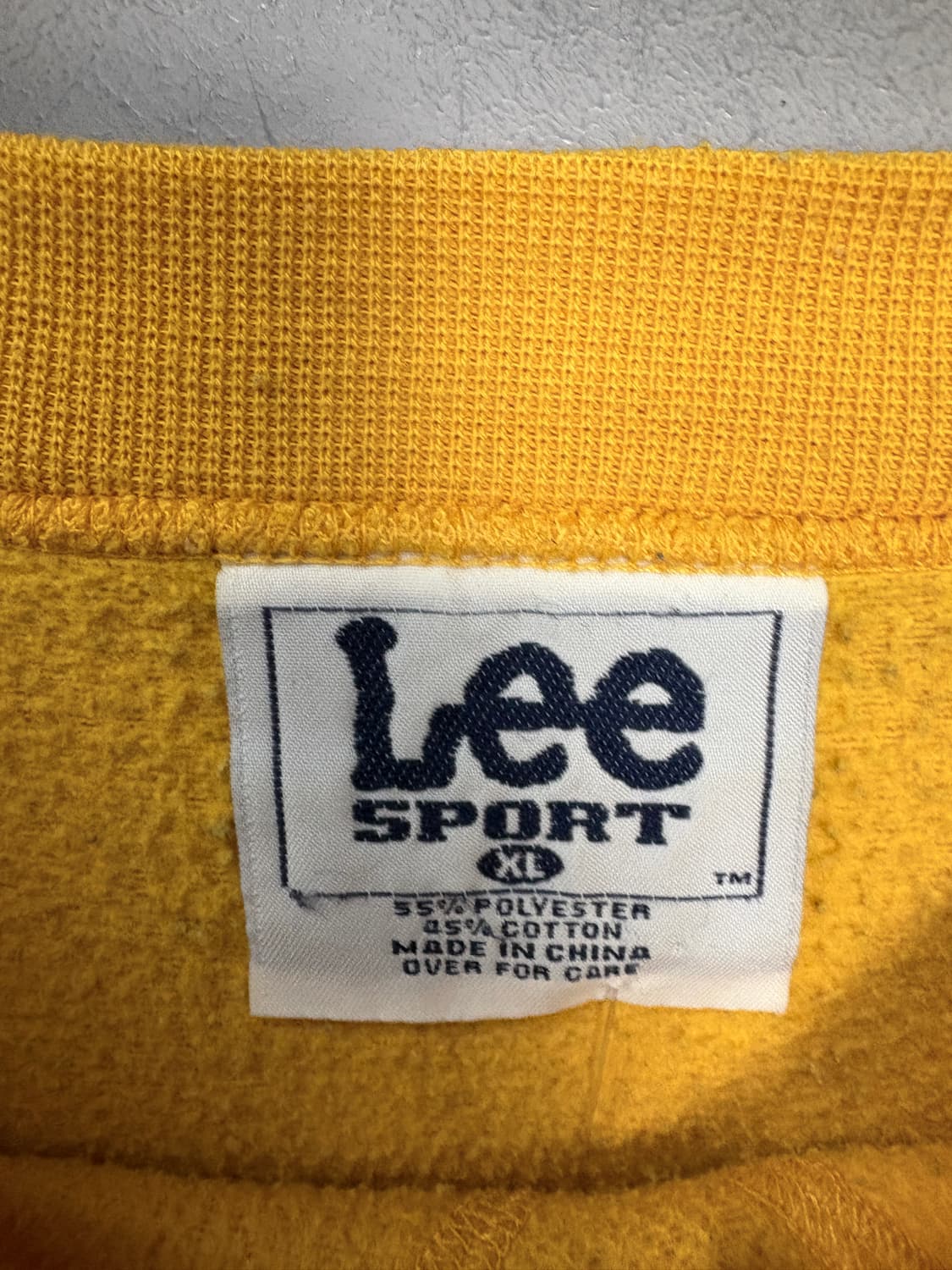 Lee 옐로우컬러 빈티지 맨투맨 스웻 셔츠 A3658 상품이미지6