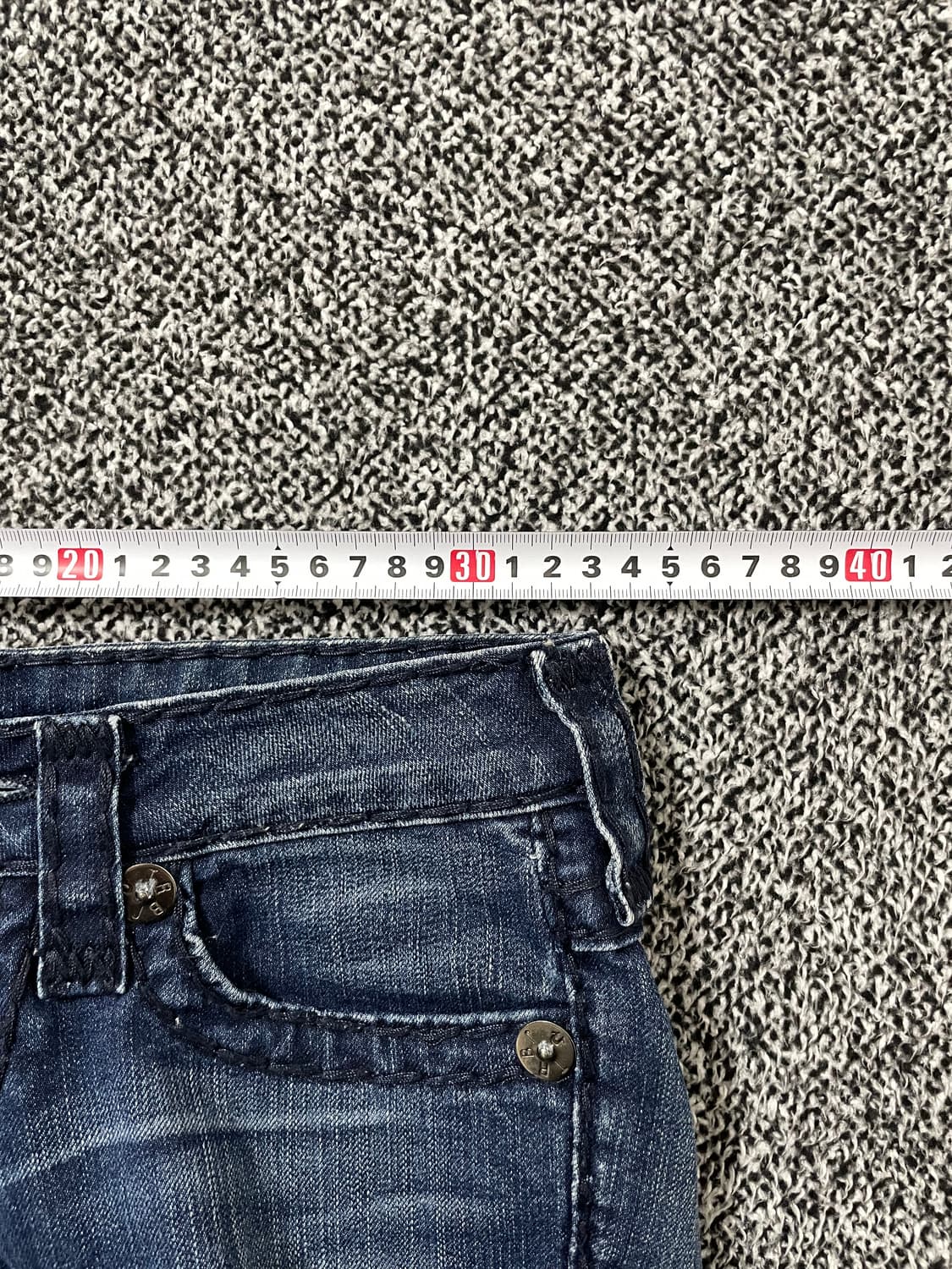 빈티지9. 트루릴리전 로우라이즈 워시드 슬림핏 진 데님팬츠 청바지 상품이미지4