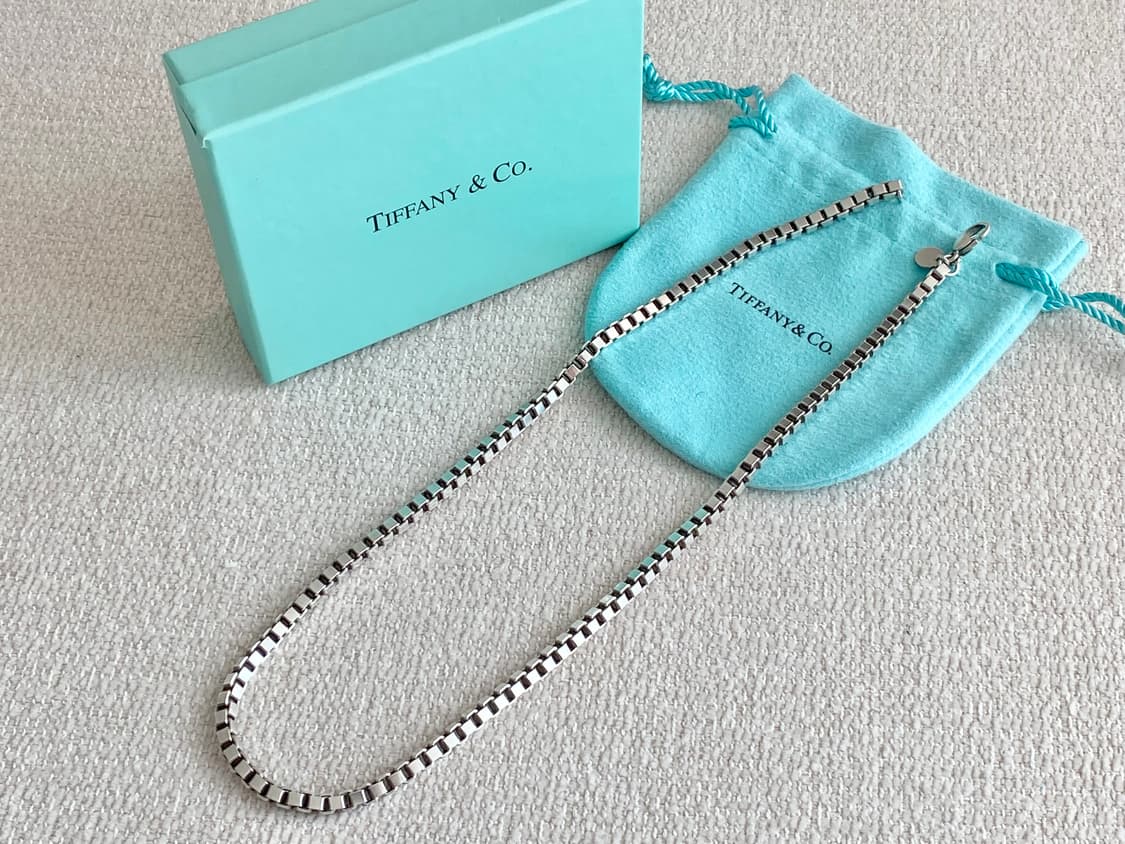 티파니 베네치안 실버 목걸이 46cm 남녀공용 상품이미지1