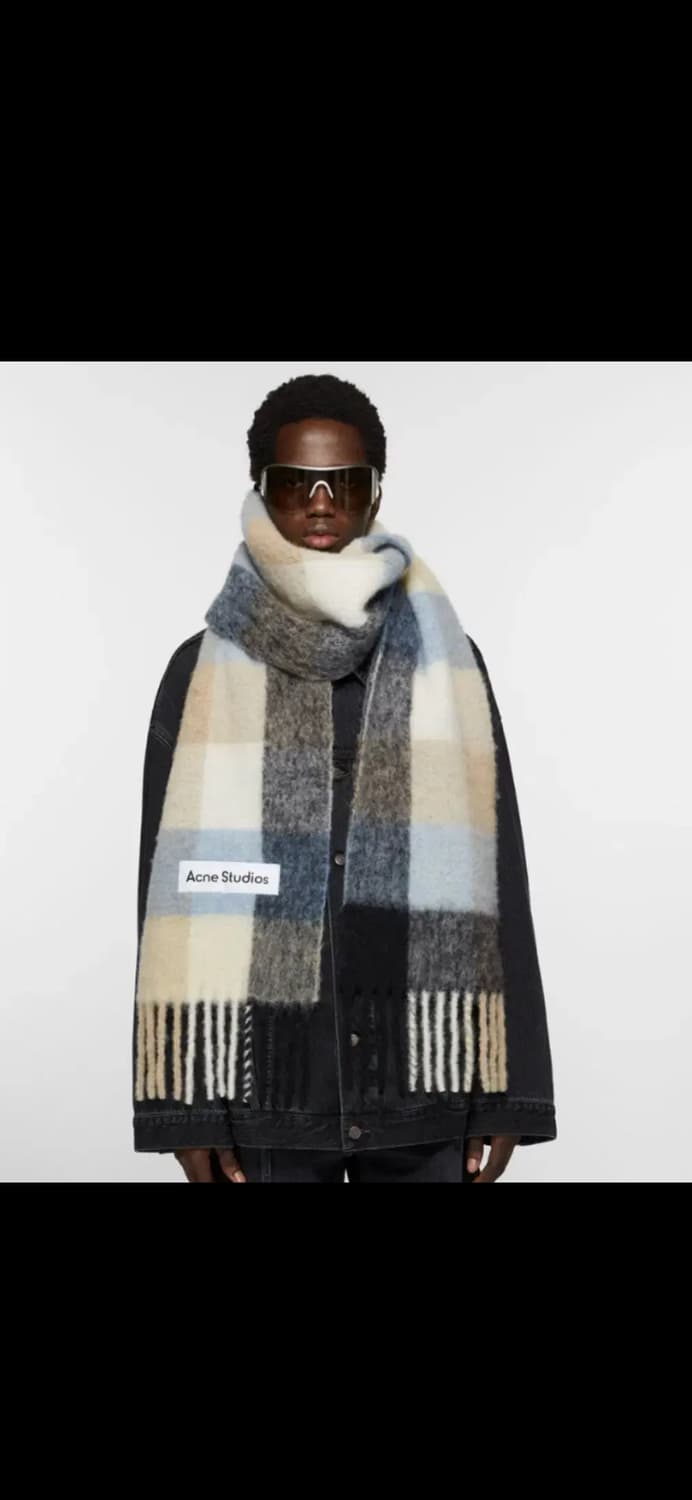 아크네 스튜디오 울모헤어 체크 머플러남여공용 상품이미지9