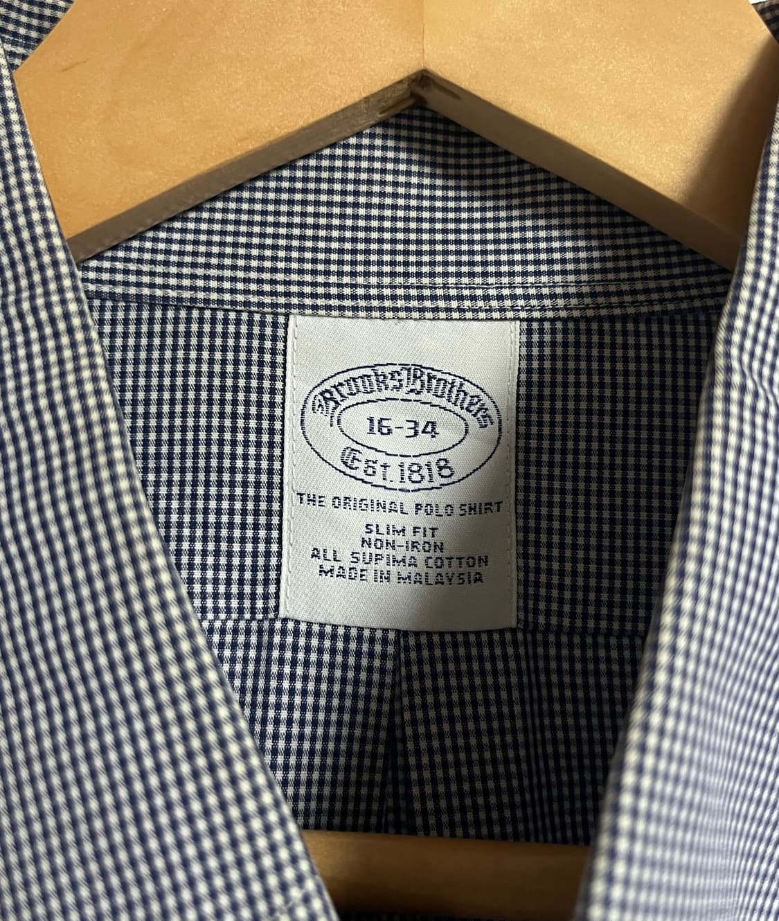 공용 브룩스브라더스 잔체크 셔츠 남방 100 상품이미지5