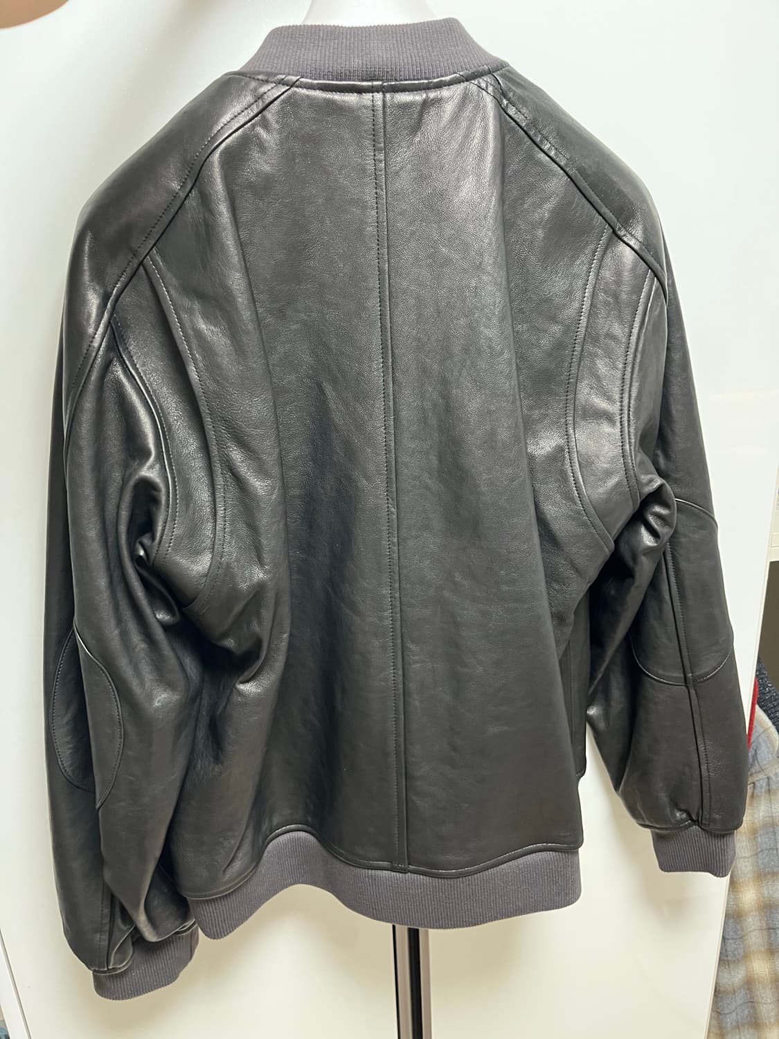 러프사이드 레더 봄버 2사이즈 상품이미지3