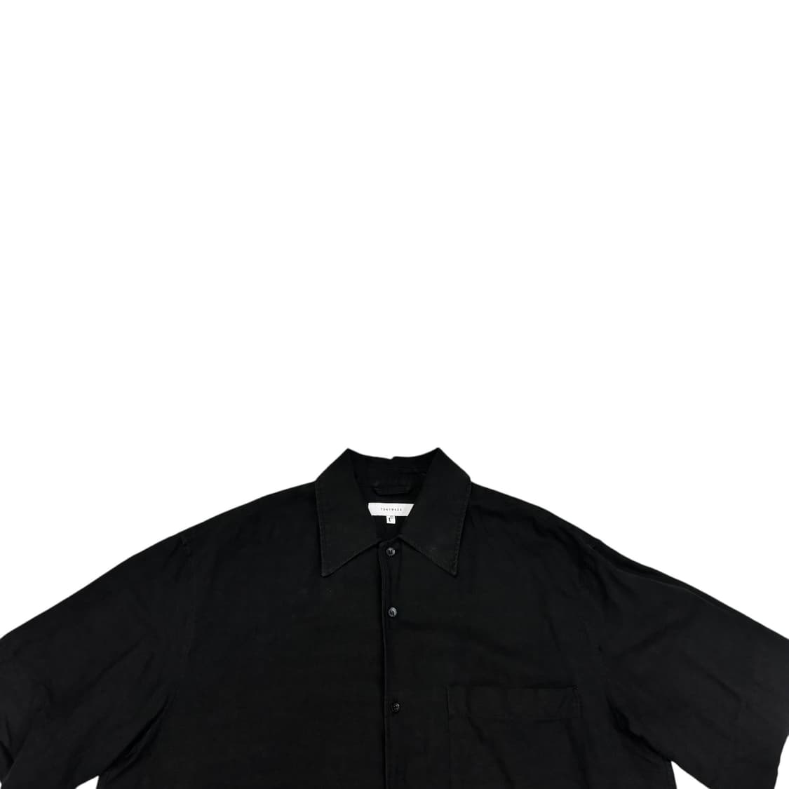 토니웩 블랙 린넨 야자수 반팔 셔츠 상품이미지2