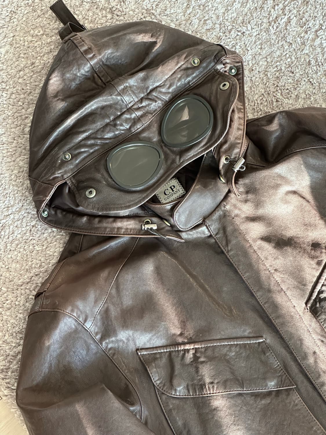 CP컴퍼니 고글 가죽 자켓 상품이미지2