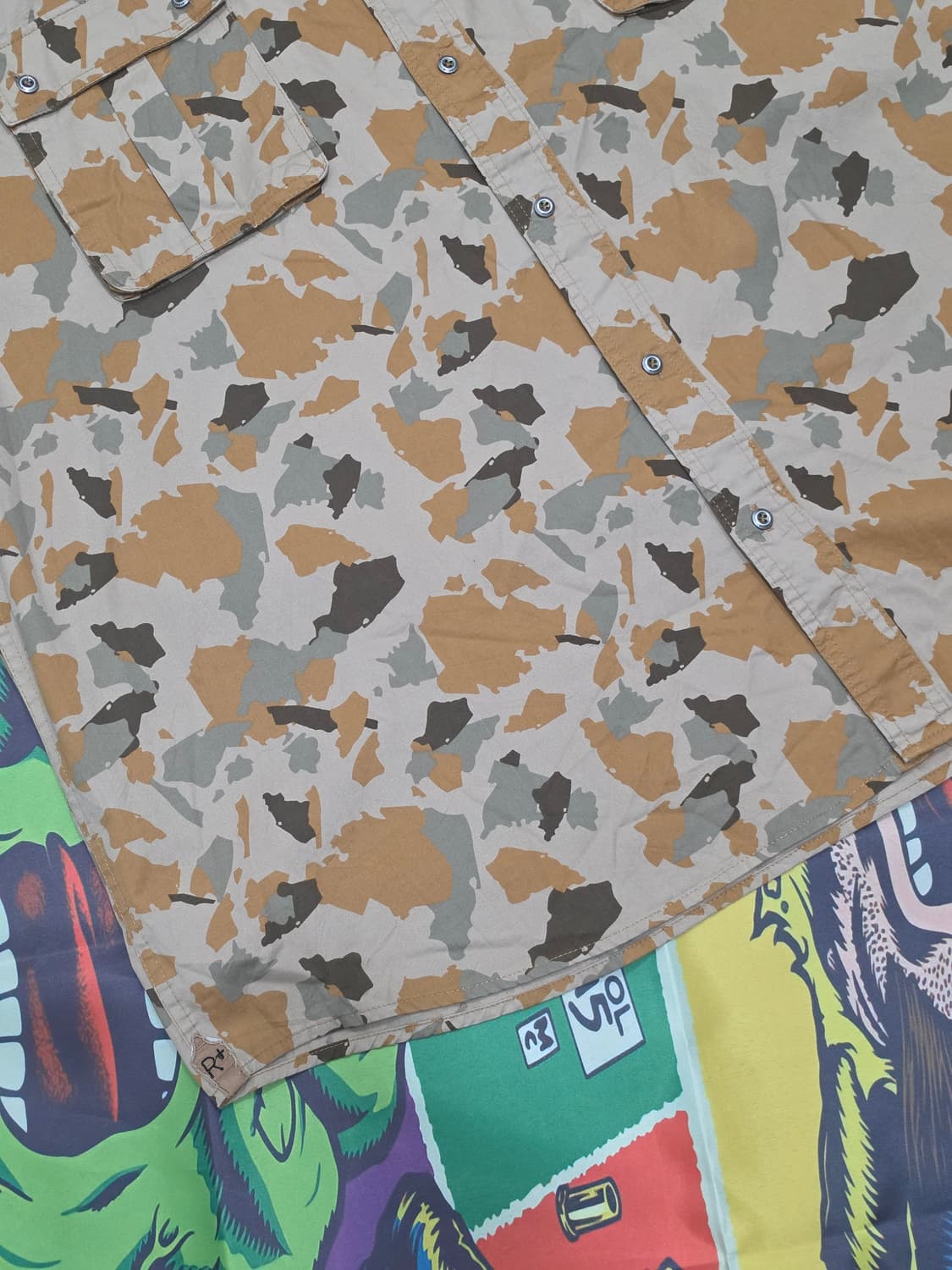 ROCAWEAR 카모패턴 반팔셔츠 4XL  상품이미지4