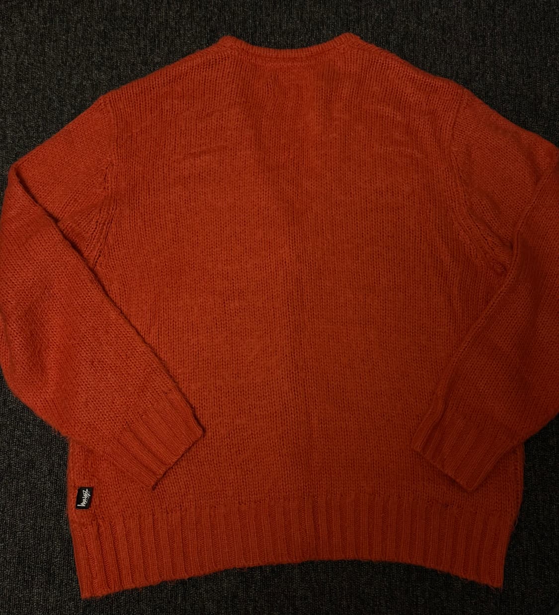 [L] 스투시 브러쉬드 가디건 오렌지 상품이미지3