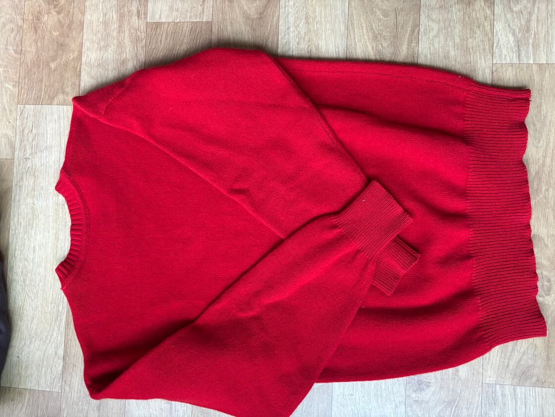 레드 크롭니트(빈티지) 상품이미지4