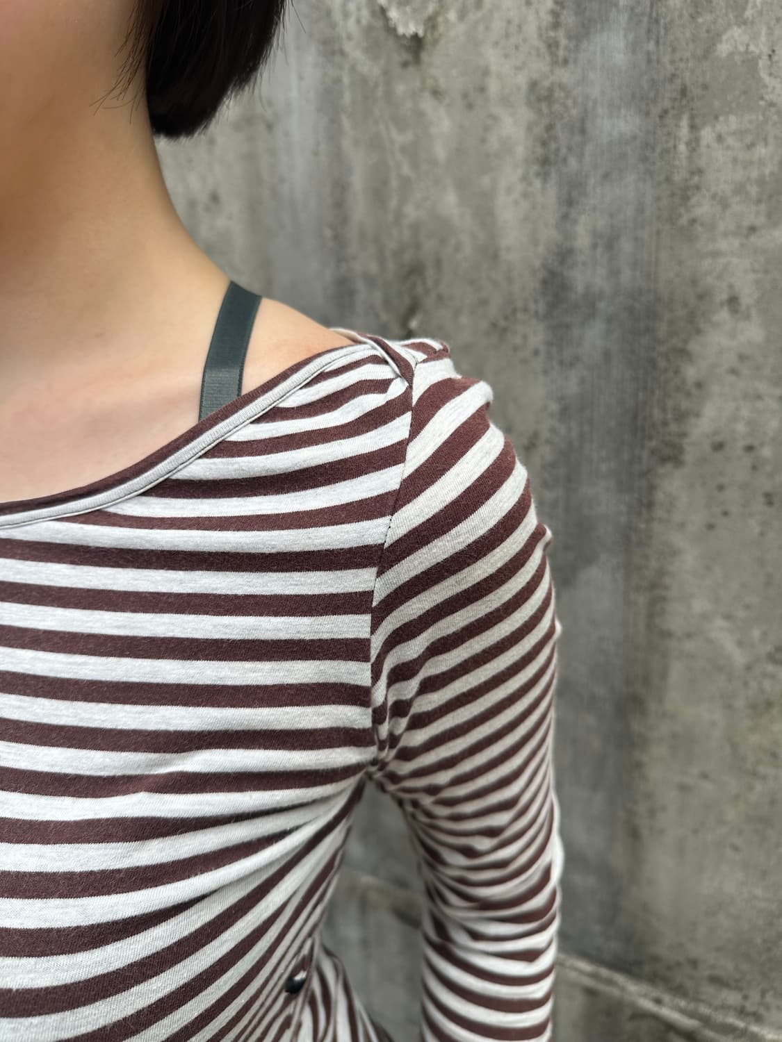 Stussy Girl line stripe 3-quarter sleeve 상품이미지4