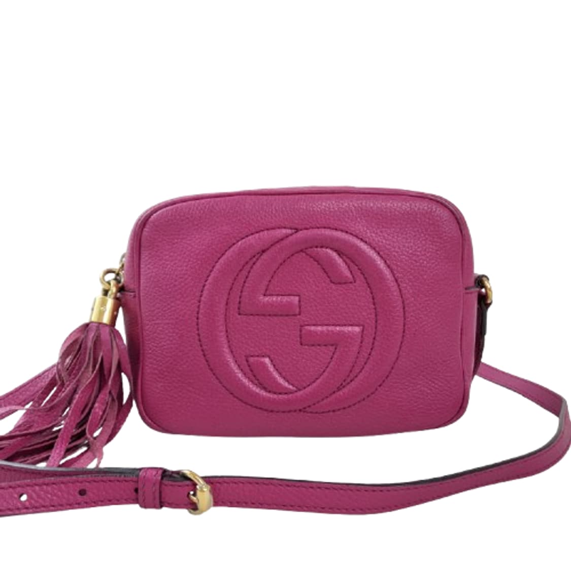 정품 구찌 소호 디스코백 마젠타 스몰 상품이미지3