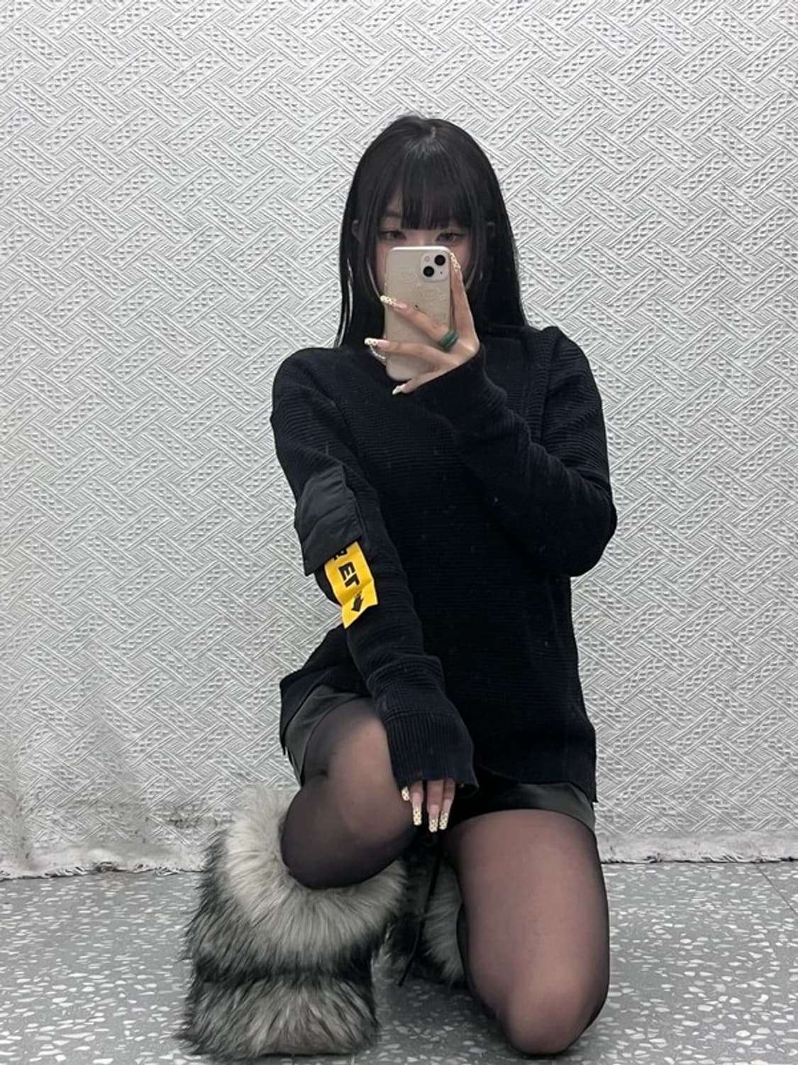 디젤 스트릿 힙합 포켓 스트랩 와플 니트 95 C09756 상품이미지1