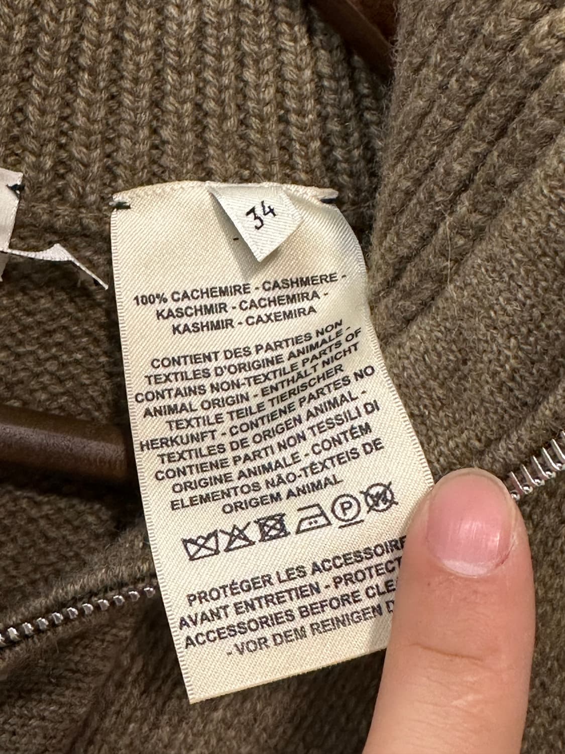 에르메스 HERMES 캐시미어 니트 판초 상품이미지7