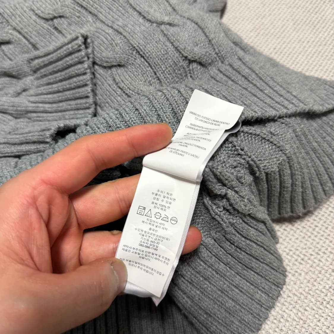 폴로 랄프로렌 라운드 케이블 니트 상품이미지4