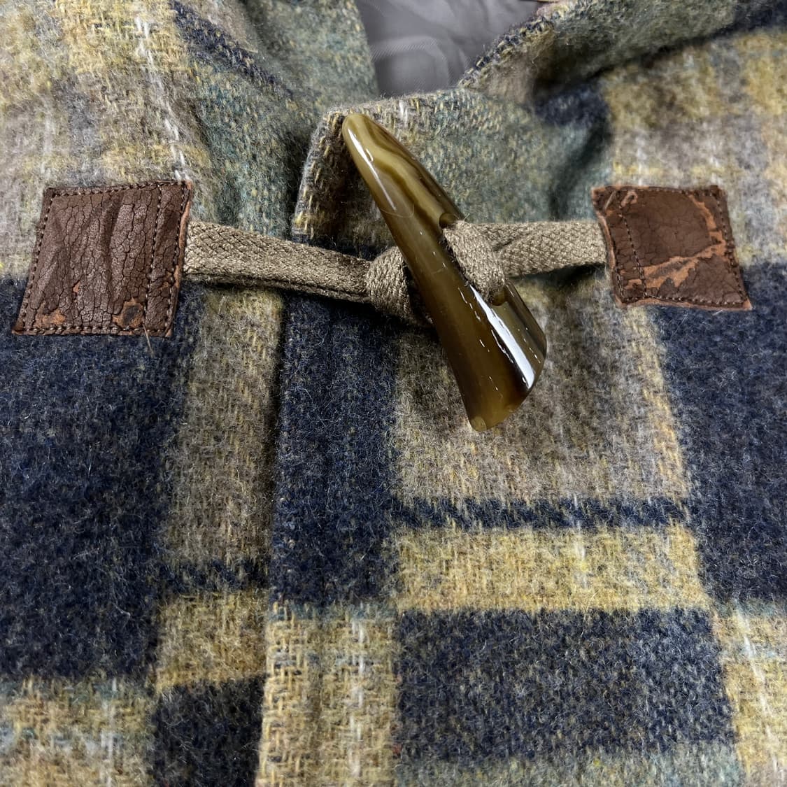 drug store's 일본 빈티지 체크무늬 후드 더플 코트(실측확인) 상품이미지3