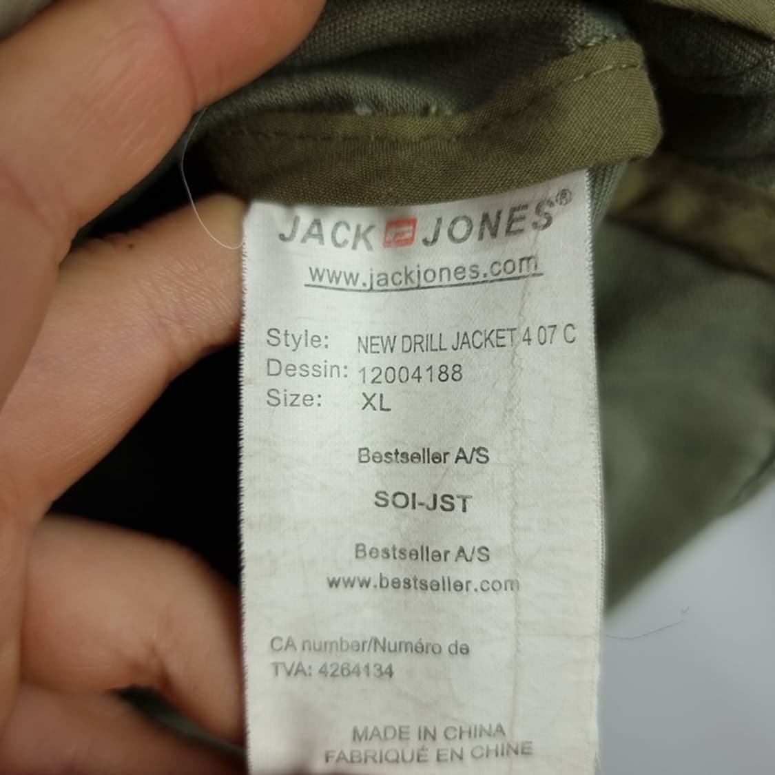 [잭앤존스] 빈티지 가공 밀리터리 자켓 M19009 상품이미지9