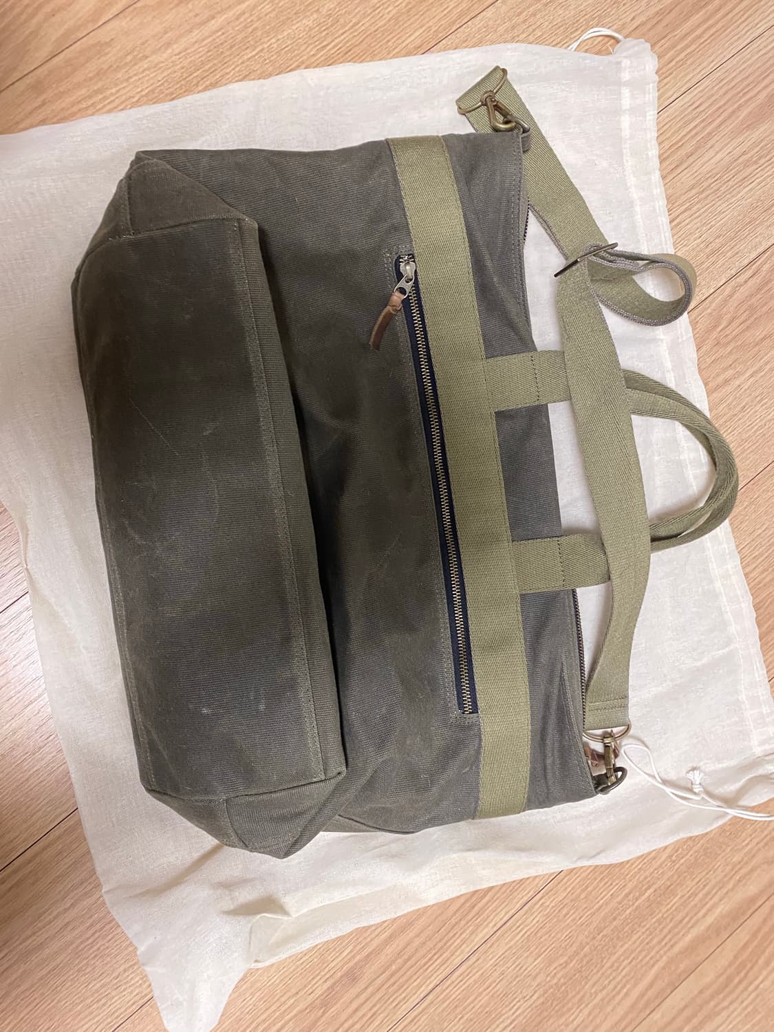 시에나 레더하우스 왁스 캔버스백 상품이미지2