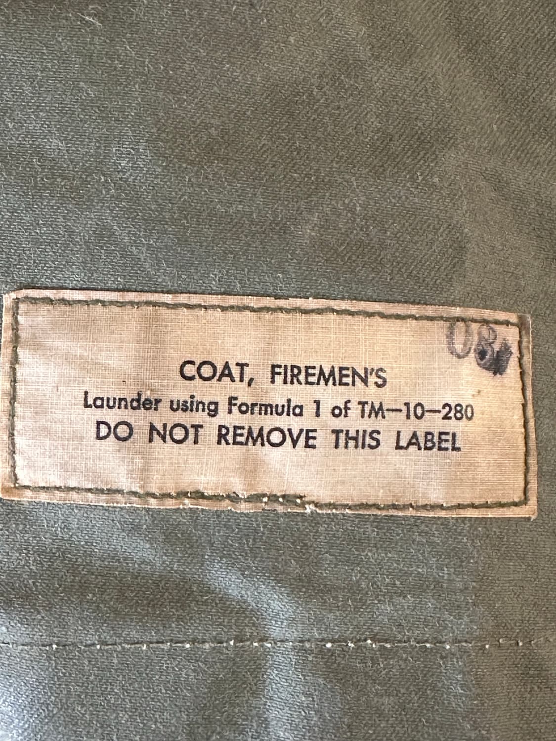 80년대 미군 COAT, FIREMEN'S 덕코트 & 울 라이너 세트 상품이미지7