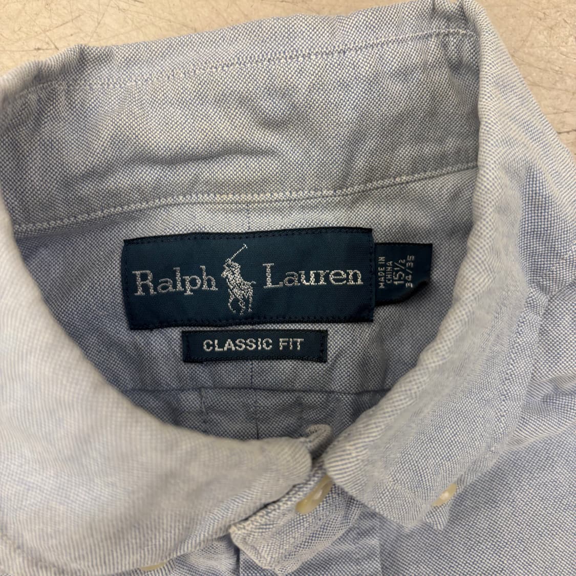 폴로 랄프로렌 멀티포니 하늘색 옥스포드 셔츠 상품이미지4