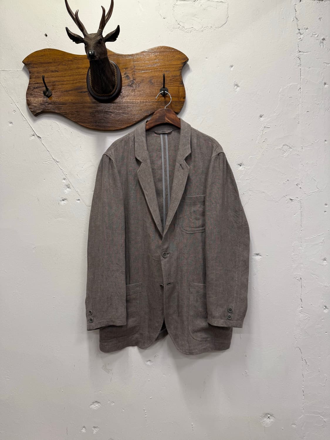 (L) McHenry 맥헨리 100% Linen 3roll2 Jacket 상품이미지2
