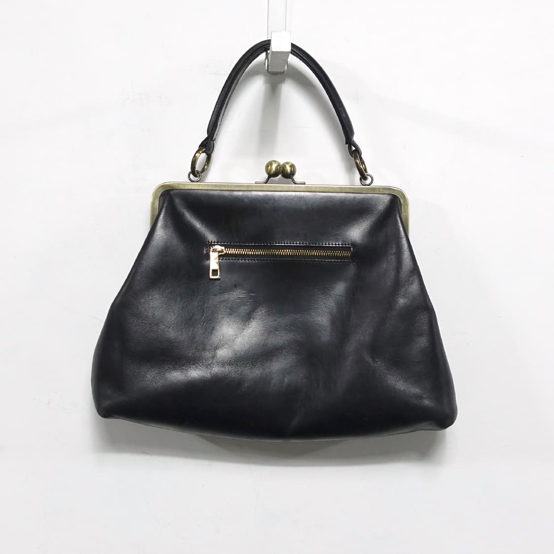 LEATHER  빈티지 레더 메탈프레임 클러치 숄더 토트백 상품이미지4