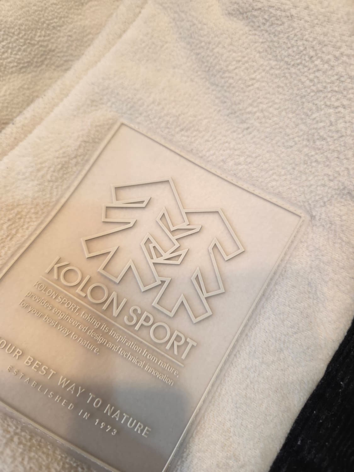 코오롱스포츠 아이보리 뽀글이 하프 자켓 상품이미지7