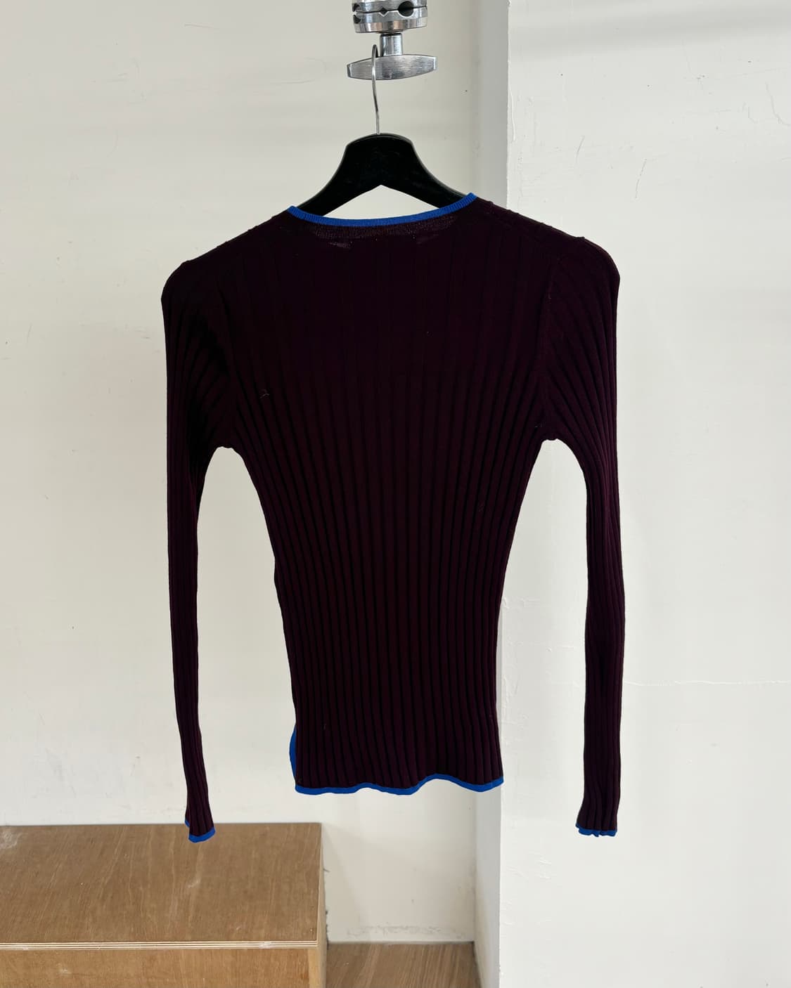 엔폴드 버건디 울 니트 상품이미지6