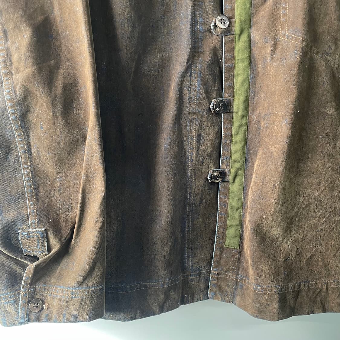 90s 이세이미야케 하이 스포팅 기어 다운버튼 데님자켓 상품이미지4