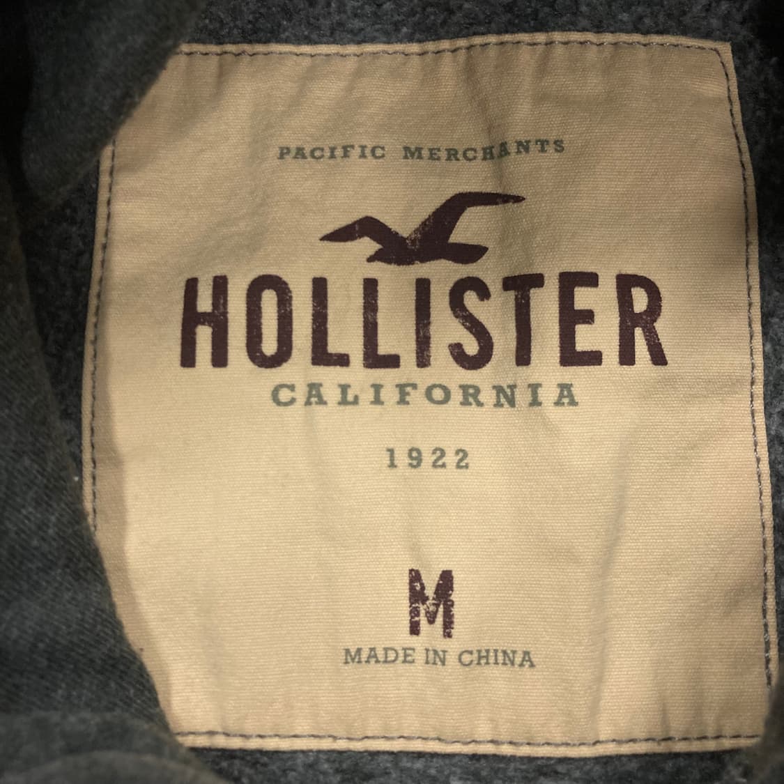 홀리스터 차콜 컬러 스펠아웃 후드티 상품이미지3