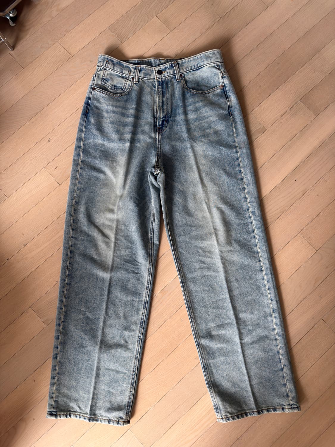 TEN.CO 루즈 와이드 데님 / 2사이즈 / 블리츠컬러 상품이미지3